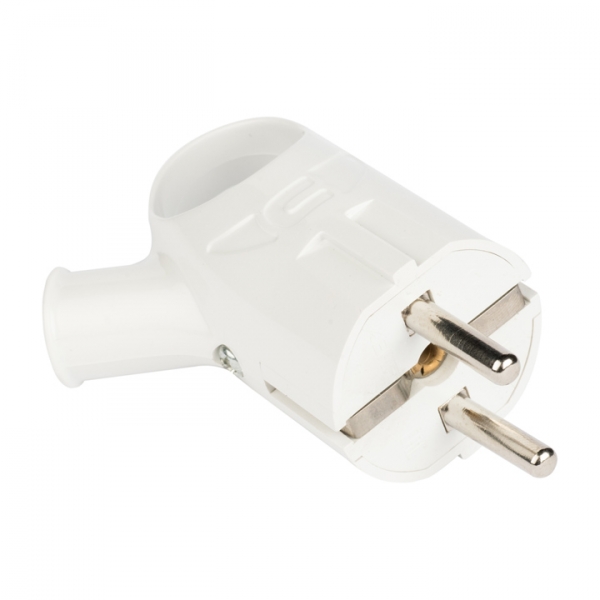 EKF PROxima Вилка с кольцом с/з бел. 16А 250В