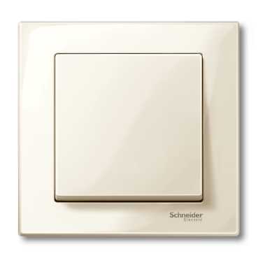 Купить SE Merten SM Беж глянец Клавиша 1-ая с окошком, без линзы MTN432844