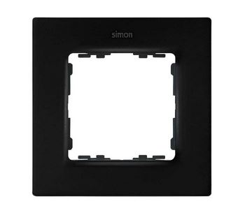 Simon S82 Concept Матовый черный, Рамка на 1 пост 8200617-098