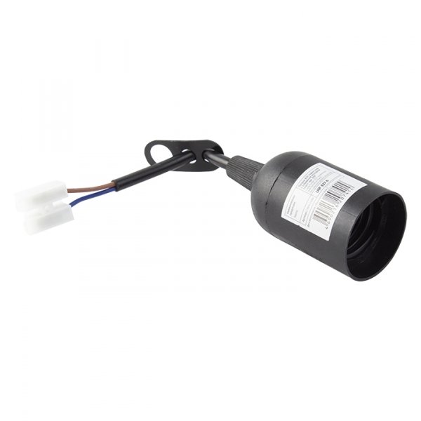 EKF PROxima Патрон Е27 подвесной с клеммной колодкой пластик черный