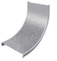 OSTEC Крышка угла внутреннего плавного 90 град. к лотку 150, толщ. 0,7 мм, Сендзимир цинк