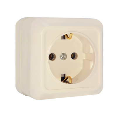 UNIVersal "Олимп" Розетка "Слоновая кость" с/з Б-О0028