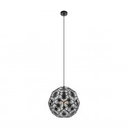 Eglo 39618 Подвесной потолочный светильник (люстра) SKOURA1, 1x60W, E27, H1500, Ø410, сталь, черный