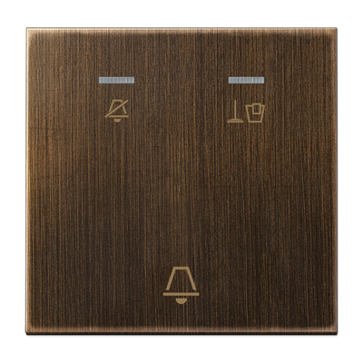 JUNG Клавиша для гостиничных кнопочных модулей 531KO5EUM24 или 531KO5EUM230, латунь Antik MECUKO5MAT