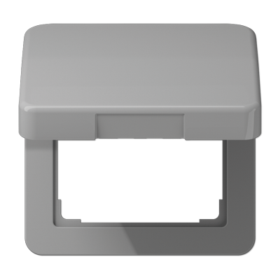 JUNG CD Серая Крышка откидная для розеток и изделий 50х50 ударопрочная CD590BFKLGR