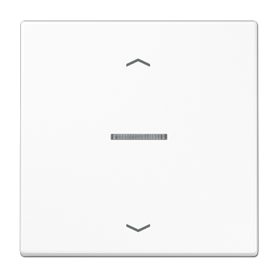 JUNG Клавиша для KNX кнопки, 1 группа, с окошком и символами"стрелки" дюропласт белый LS101KO5PWW