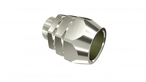 DKC Взрывозащищенная Ex e муфта мет.рукав в гладкой изоляции в оплетке-коробка. DN10 мм. M16х1,5. Никелированная латунь. IP66/67
