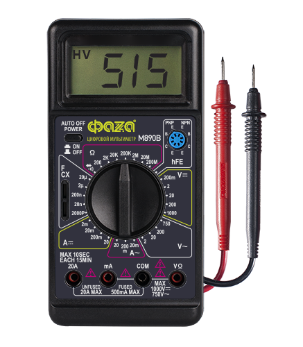 ФАZA Мультиметр Мультиметр цифровой M890B .5008793