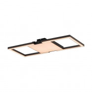 Eglo 390019 Потолочный светильник MACELLARA, LED 16W, 1920lm, LED 12W, 1440lm, L770, B335, H70, сталь, черный/пластик, белый