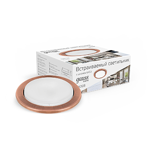 Gauss Светильник Tablet GX008 Бронза, GX53