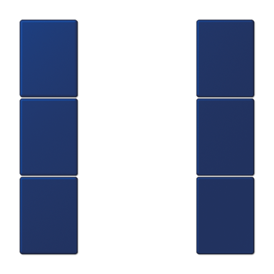 JUNG Набор накладок 3 группы для модулей F50 термопласт Les Couleurs® Le Corbusier LC503TSA4320T