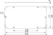 Купить SE Sarel Алюминевая плата кабельного ввода 245х130 S3D NSYTLCU