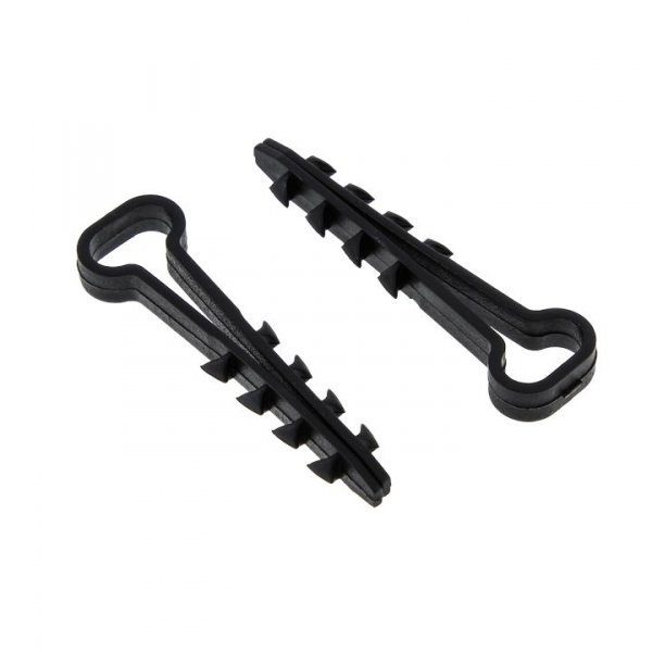 EKF PROxima Дюбель-хомут для плоского кабеля (5-8мм) черный (100шт.)