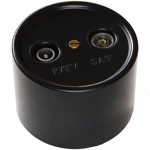 BIRONI Лизетта Пластик Черный Розетка ТV/FM B1-305-23