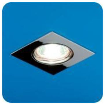 Купить Italmac Ferrum 51 3 05 Светильник встраиваемый квадрат MR16 1x50W GU5.3 хром повор.