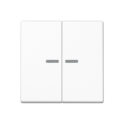 JUNG Клавиша для KNX кнопки, 2 группы, с окошком дюропласт белый A102KO5WW
