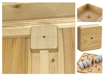 Купить TDM Коробка распаячная КР 75х75х20 ОП сосна, с клем. колодкой, IP40, инд. штрихкод SQ1401-0404