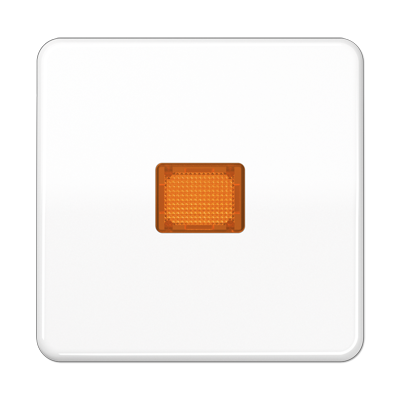 JUNG CD Белая Клавиша 1-ая с/п с оранжевой линзой ударопрочная ударопрочная CD590KOBFWW