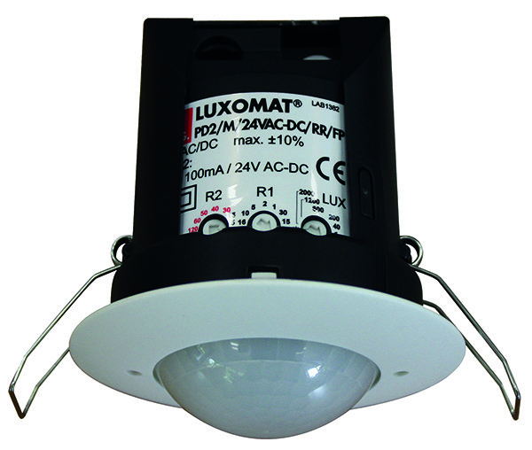 BEG Белый Датчик присутствия потолочный 360°, два реле по 100мА, напряжение 11-48V AC/DC IP20 92306