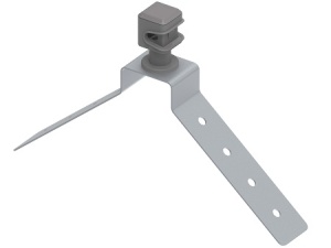 OSTEC Держатель пластиковый на угловой конёк, гор. цинк