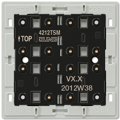 JUNG Кнопочный модуль для подключения к релейной станции, 1 канал, 2 точки срабатывания 4212TSM