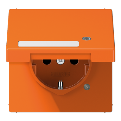 JUNG SCHUKO-розетка с крышкой, оранжевый LS1520NAKLKOO