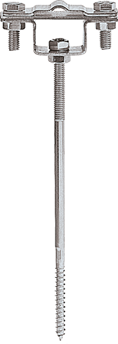 EZETEK Держатель полоса/пруток для деревянного фасада, оцинк. 91033