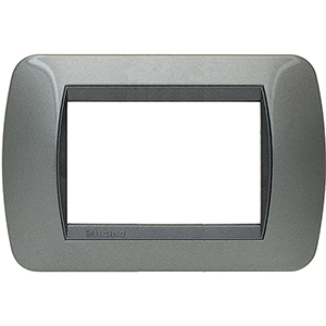 BT LV Тёмная Сталь Рамка на 3 модуля L4803AC