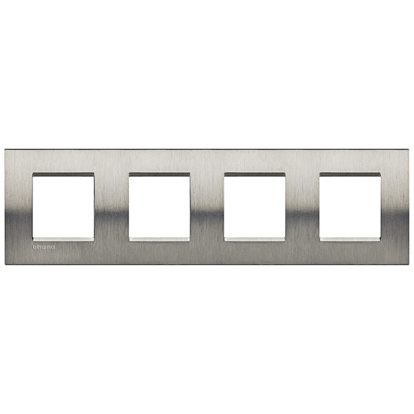 Купить BT LL Фактурная сталь Рамка прямоугольная, 2+2+2+2 мод LNA4802M4ACS