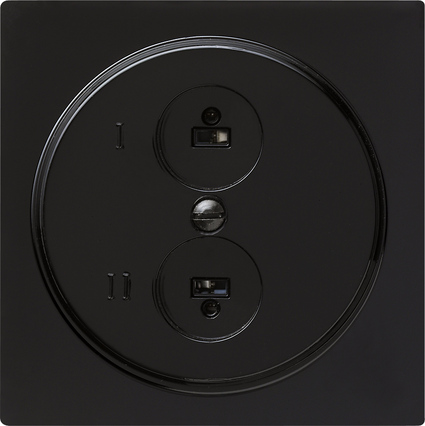 Gira S-Color Черный Аудиорозетка 2-ая 040247