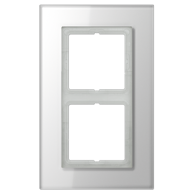 JUNG LS plus Стекло белое Рамка 2-ая LSP982GLWW