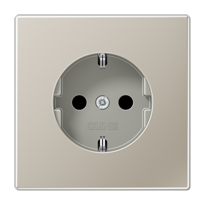 JUNG LS 990 Edelstahl Розетка Schuko 16A 250 B блестящий дуропласт ES1521
