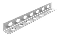 OSTEC Профиль перфорированный L-образный 30х30х3000, толщ. 2,0 мм, Сендзимир цинк