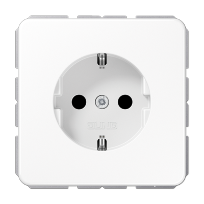 JUNG Штепсельная розетка SCHUKO 16A 250V~ белая CD1520BFWW