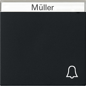 Gira Клавиша с полем для надписи и символом "звонок" 0673005