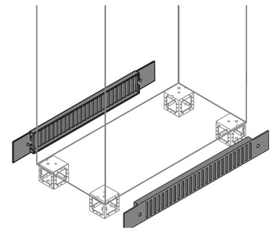 ABB Фланец цоколя вент.100х1000мм ВхШ, 2 шт ZN0010