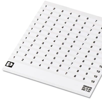 Phoenix Contact Маркировка для клеммных модулей SK 7,62/3,8:FORTL.ZAHLEN 11-2 0804549:0011