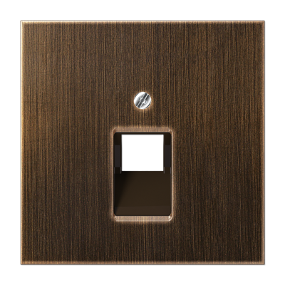 JUNG LS 990 Antik Накладка 1-ой наклонной ТЛФ/комп розетки ME2969-1UAAT