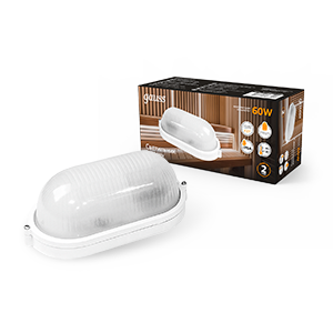 Gauss Светильник НБП IP54 212*160*80 овал лампу Е27 max 60W, 1/12 926602206