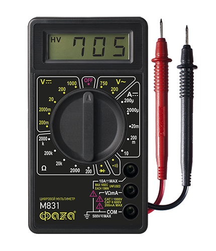 ФАZA Мультиметр Мультиметр цифровой M831 .5000391