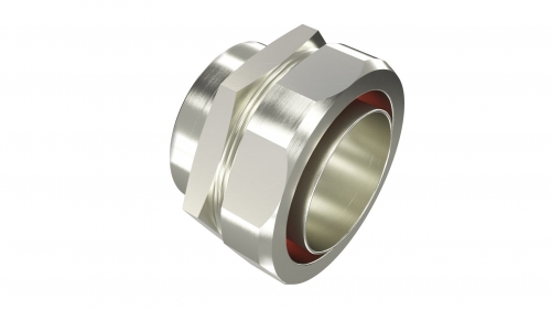 DKC Взрывозащищенная Ex e муфта металлорукав-коробка. 10 мм. M16х1,5.Никелированная латунь. IP66/67