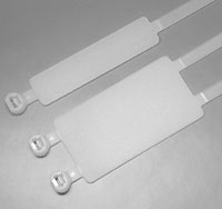 Hyperline GTK-300STC Стяжка нейлоновая неоткрывающаяся, безгалогенная (halogen free), 300x4.8 мм, полиамид 6.6, -40°C - +85°C, с площадкой для маркера 17004