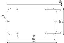 Купить SE Плата кабельного ввода 245x130 S3D NSYTLC
