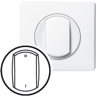 Купить Legrand Celiane Бел Клавиша Выключателя 2х полюсного (мех 067020) 068021