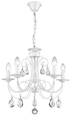 VELANTE 702-003-05 Люстра подвесная Белый,Прозрачный E14 5*40W