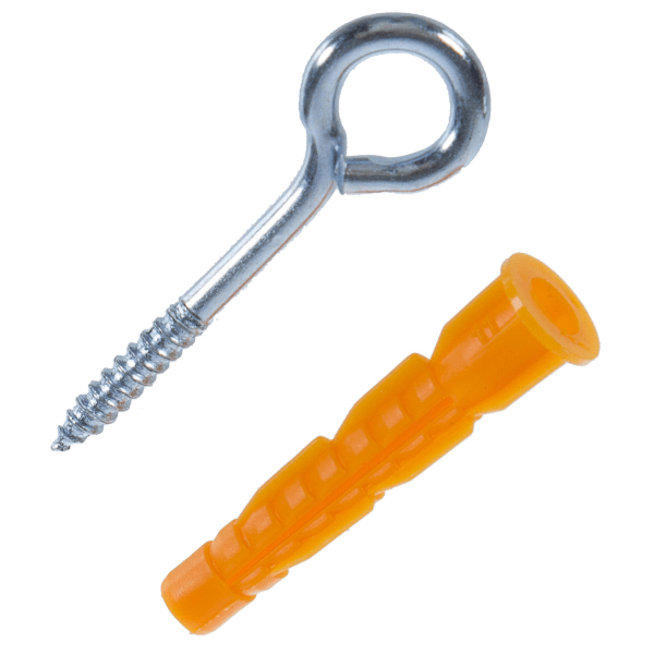 Купить Tech-Krep Шуруп-кольцо 4х40 с унив. дюбелем 6х36 (2 шт) - пакет 114040