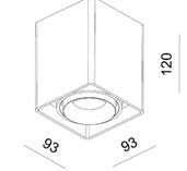 Купить Quest Light Светильник накладной, поворотный, черный, под лампу GU10, IP20 CASTLE 1 ED black