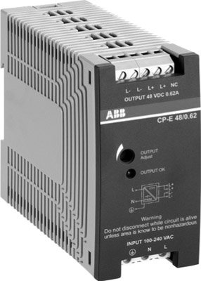 ABB CP-E Блок питания 48/0.62 вход 90-265В AC/120-370В DC, выход 48В DC/0.62A 1SVR427030R2000