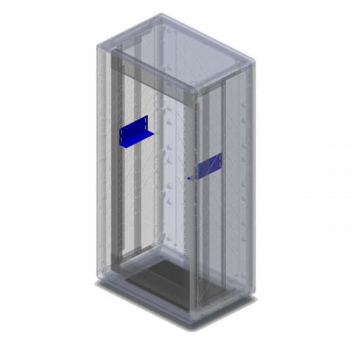 DKC Уголки для поддержки оборудования 19" для шкафов Conchiglia, 2 шт