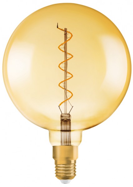 Osram Светодиодная лампа Vintage 1906 LED CL GLOBE200,филаментная,GOLD 5W, теплый белый свет (820), цоколь E27 4058075092013